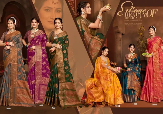Gautami Vol 1 By Saroj Soft Khadi Organza Designer Sarees Wholesale Clothing Suppliers In India
